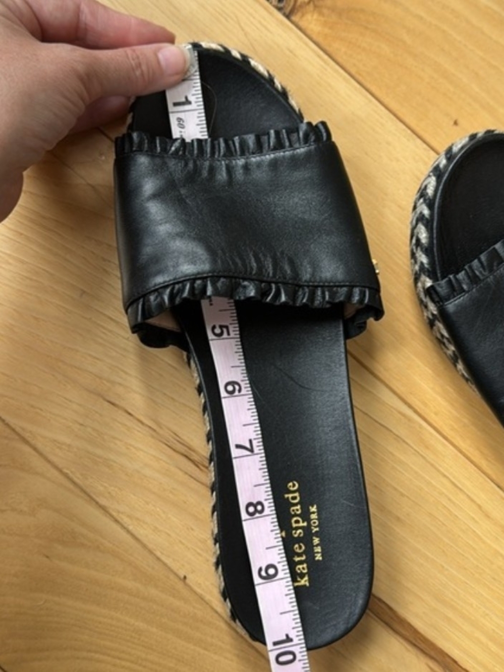 Kate Spade Zahara Ruffle Slide Sandals - Picture 7 of 8